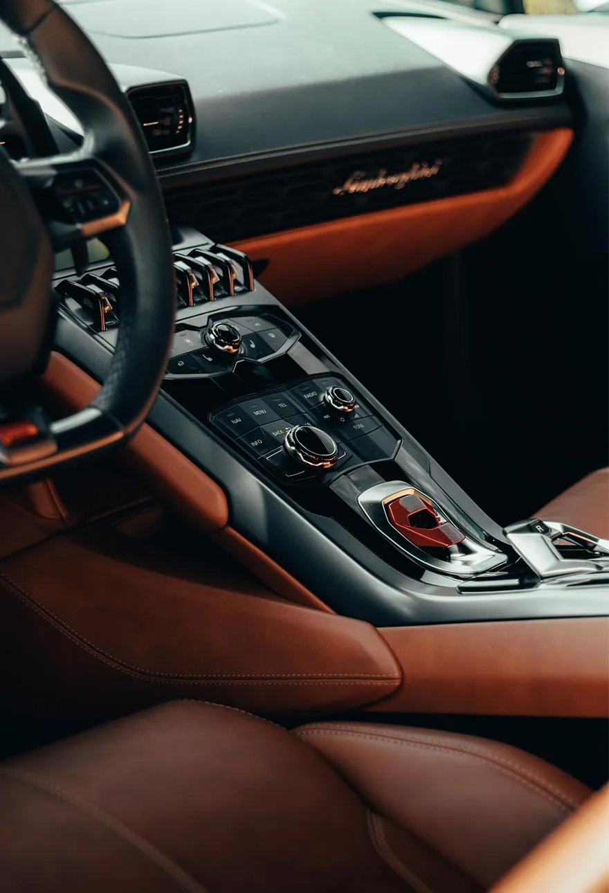 Luxury car interior