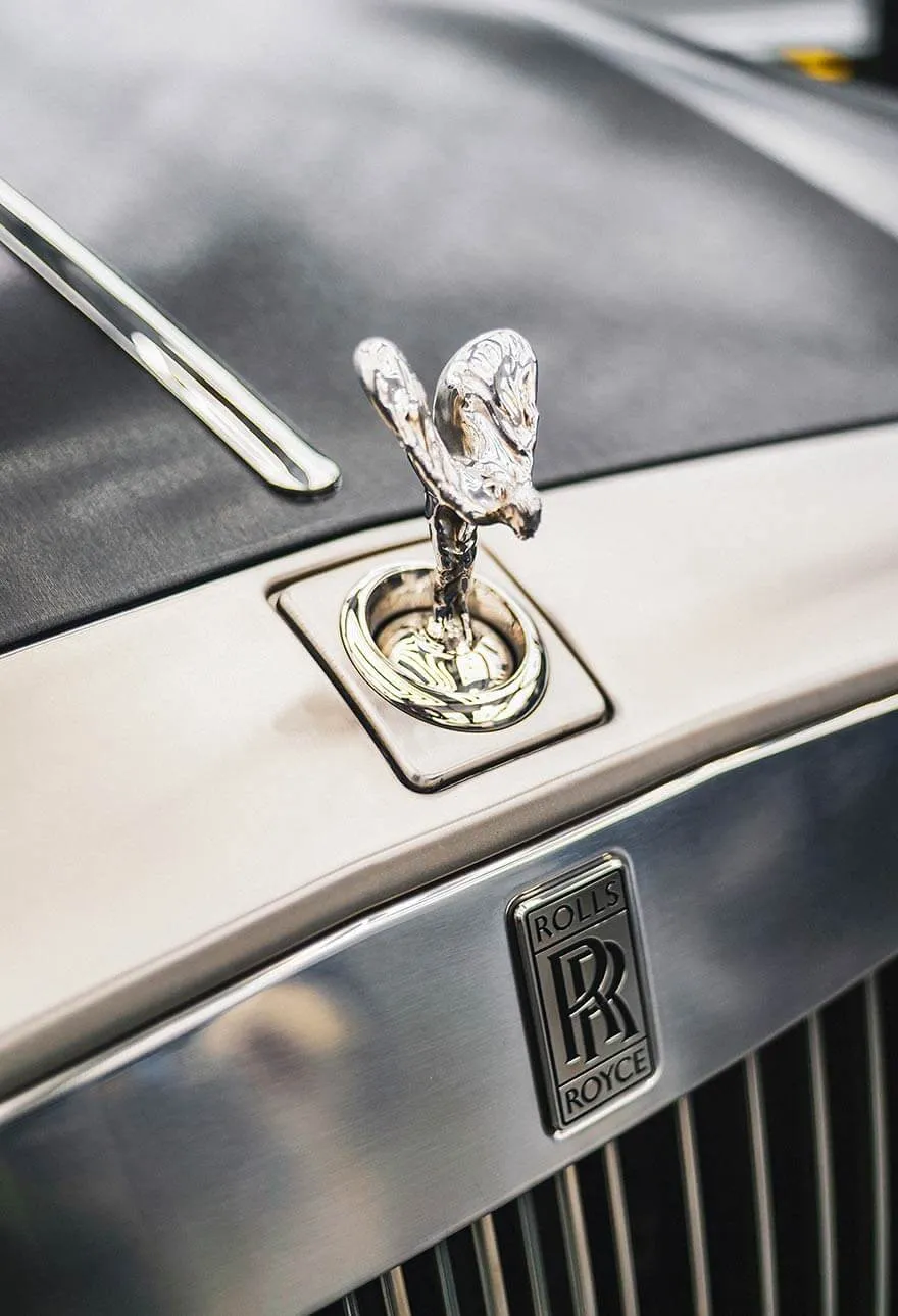 Business woman in luxury car